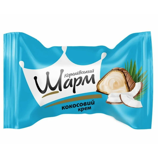 Waffle Chocolate Candies with Coconut Filling "Royal Charm", 450g