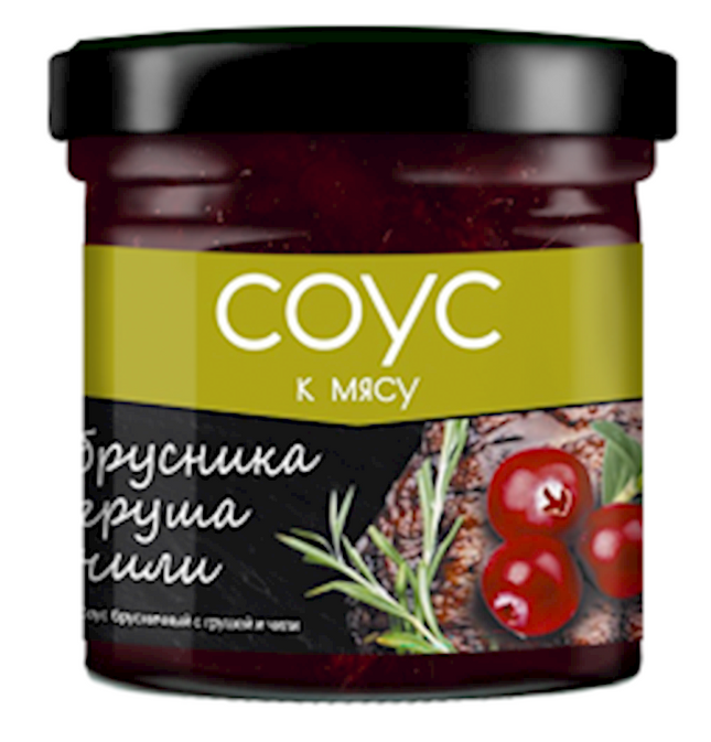 Sauce for meat Siberian berry cowberry pear chili 100 g