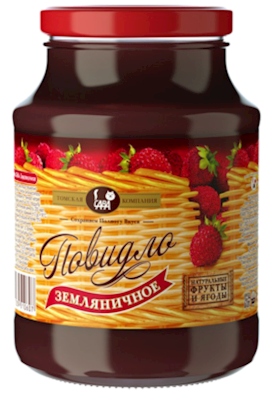 Wild strawberry jam Siberian berry 610 g