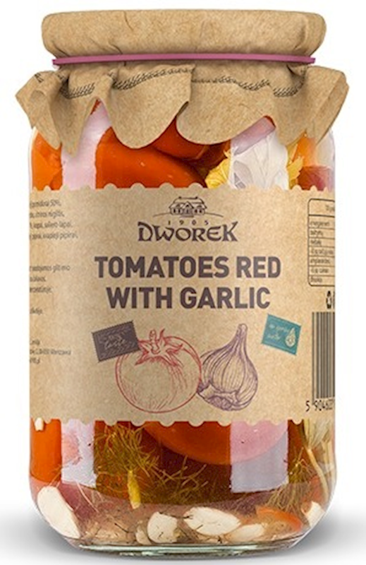 Tomato with garlic Dworek 900 g