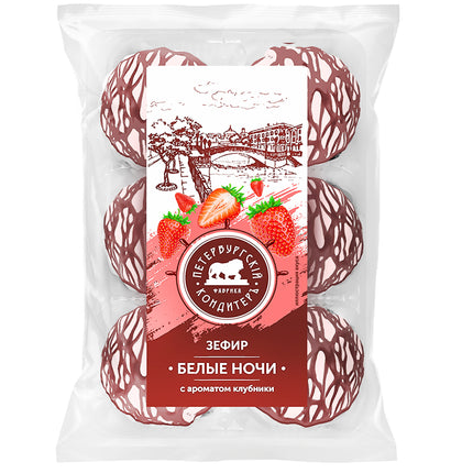 Glazed Strawberry Marshmallows "White Nights", 180g