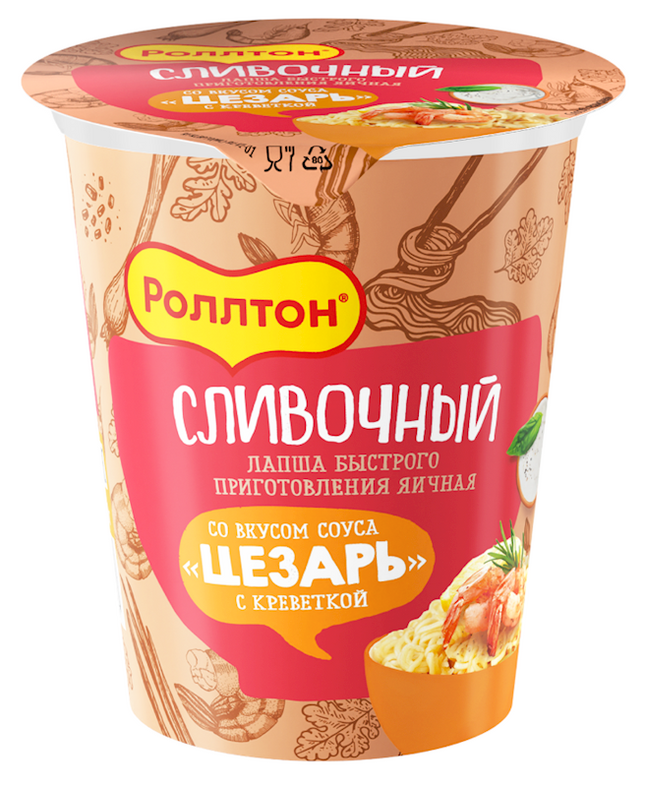 Rollton creamy noodles Shrimps caesar taste 70 g