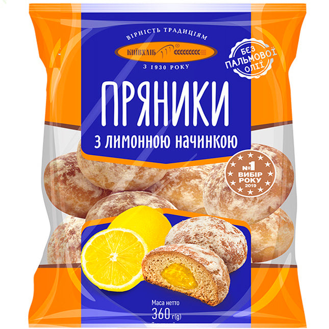 Gingerbread with Lemon Filling "Orchard", Kievhleb, 360g/ 12.7oz