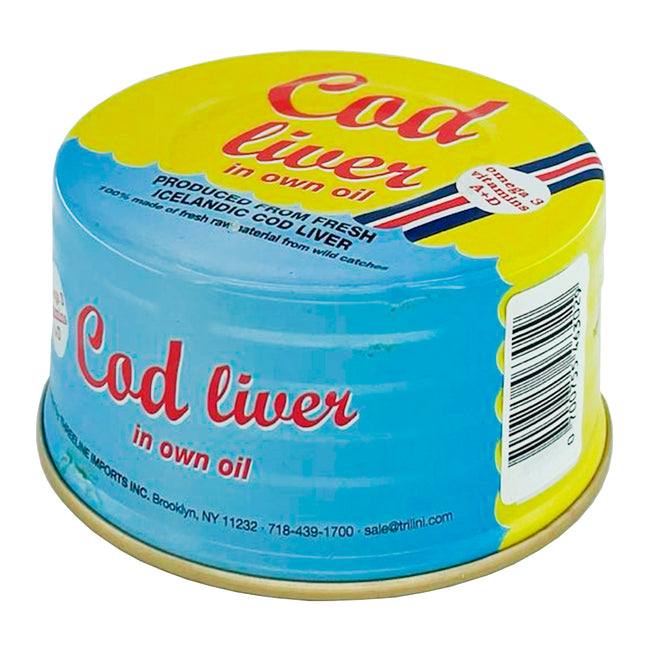 Icelandic Natural Cod Liver in Own Oil, 6.7oz