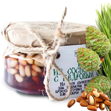 Pine Cones and Cedar Nuts Preserve, Taiga Cache, 130g/ 4.59oz