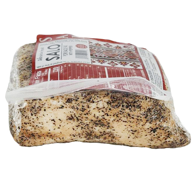 Salted Salo Ukrainian Brand Pork Back Fat with Pepper 680g