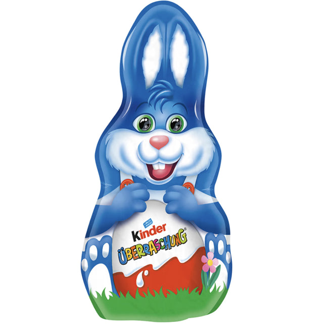 Milk Chocolate Kinder Blue Easter Bunny with Toy Ferrero, 75 g