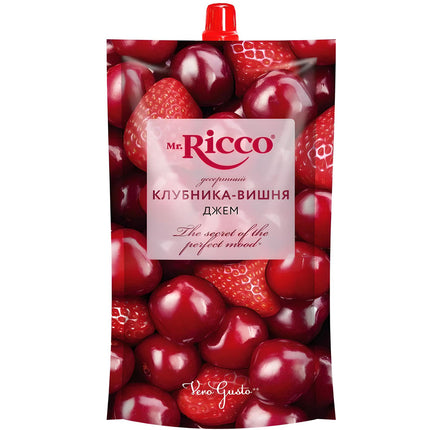 Strawberry-Cherry Jam, MR.RICCO, 300g