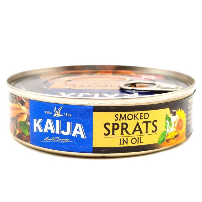 Smoked Sprats in Oil, Kaija, 160 g/ 0.35 lb