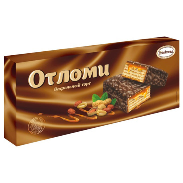 Waffle Cake with Chocolate & Peanuts "Otlomi", Akkond, 325g / 11.46oz