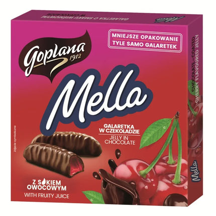 Chocolate Covered Cherry Jelly Candy "Mella", 190g