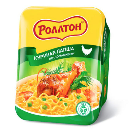 Лапша быстрого приготовления Роллтон со вкусом курицы 90 гр