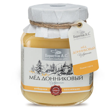 Natural Organic Honey "Donnikovy" Sweet Clover, 500g