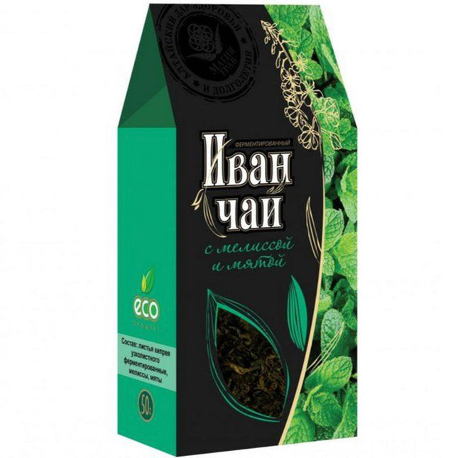 Loose Leaf Fermented Ivan-Tea with Melissa & Mint, Magiya Trav, 50g/ 1.76oz 