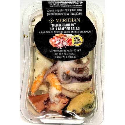 Mediterranean Style Seafood Salad Cocktail in Sunflower Oil, 150g