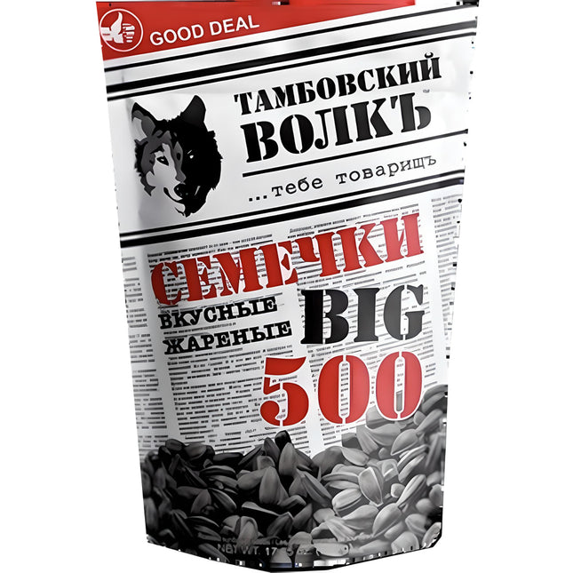 Семечки "Тамбовский волк" вкусные, жареные 500 г