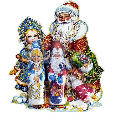 Shaped Chocolate "Santa Claus, Snow Maiden & Bell", 110g