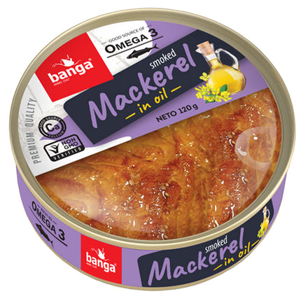 Smoked Mackerel in Oil, 120g