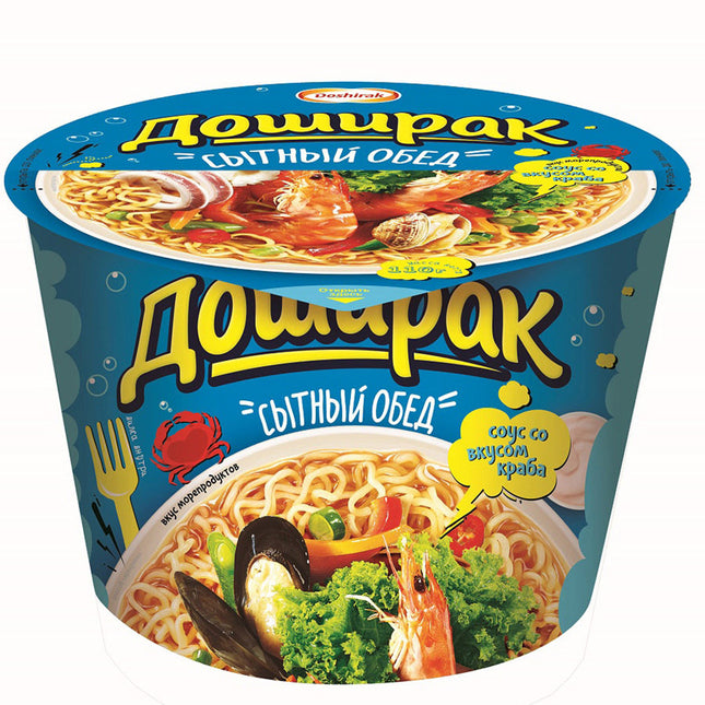 Instant Noodles Seafood-Flavored "Hearty Lunch", 110g