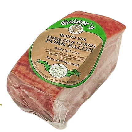 Boneless Smoked & Cured Pork Bacon (Chunk), 490g