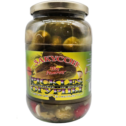 Pickled Cucumbers in Brine, 1 liter