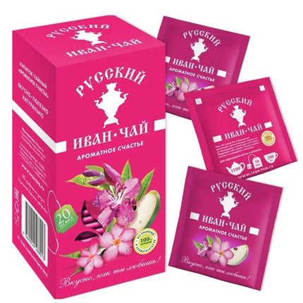 Ivan Tea Fireweed "Fragrant Happiness" with Karkade, Rosehip & Apple, 20 sachets