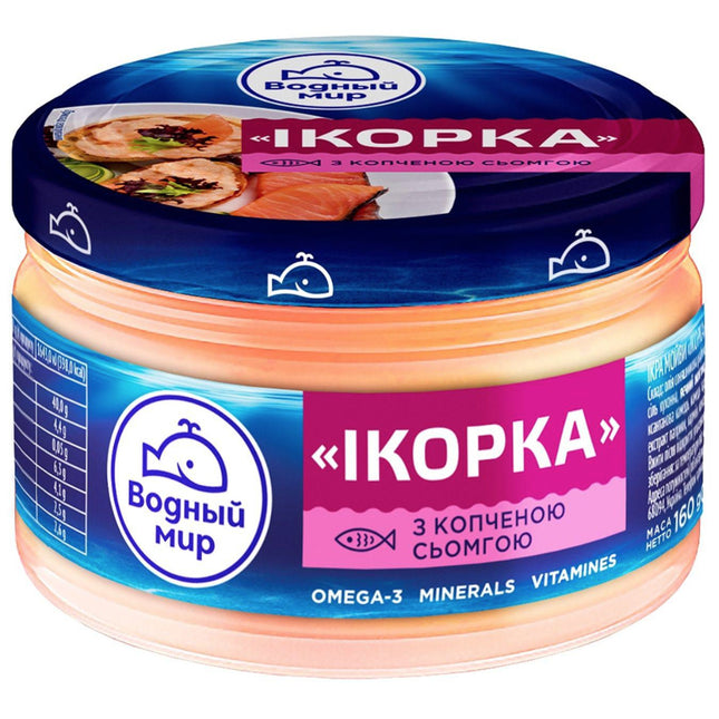 Spread Capelin Caviar & Smoked Salmon "Ikorka", 160g