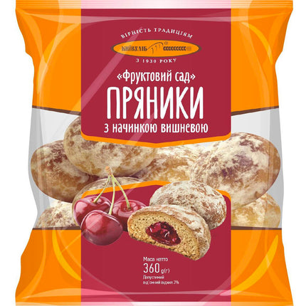 Gingerbread with Cherry Filling "Orchard", Kievhleb, 360g/ 12.7oz