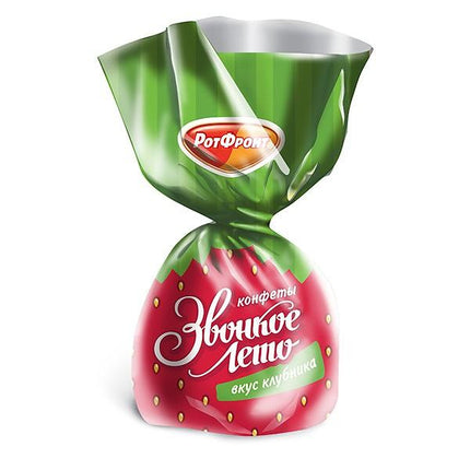 Strawberry Jelly Candy "Zvonkoe Leto", 0.5 lb / 0.22 kg